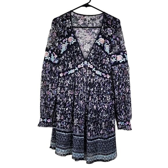 Free People Cherry Blossom Embroidered Size 6 Dress - Picture 8 of 16